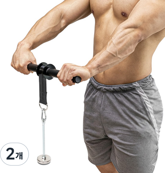 아이언빅 추감기 리스트롤러, 블랙, 2개