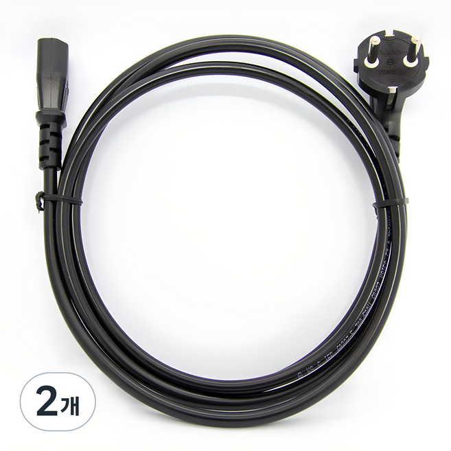 마하링크 국산 AC코드 220V 10A 전원 케이블 CP-9001, 2개, 1.5m
