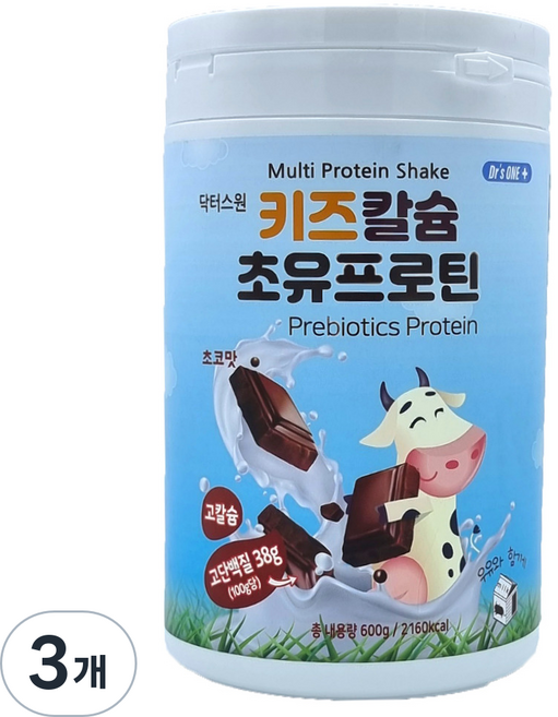 닥터스원 키즈칼슘 초유프로틴, 3개, 600g