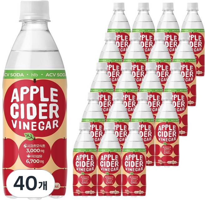 봉봉 애사비 소다, 500ml, 40개