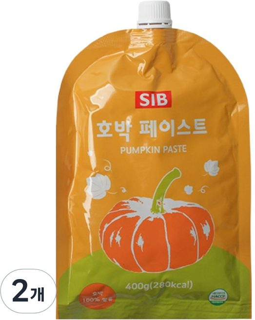 SIB선인 호박 페이스트, 400g, 2개