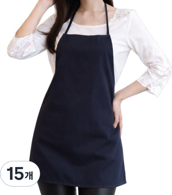 업소용 손님용 앞치마, DARK NAVY, 15개