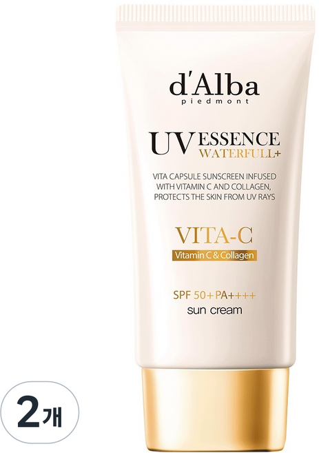 달바 비타 캡슐 안티에이징 선크림 SPF50+ PA++++, 50ml, 2개