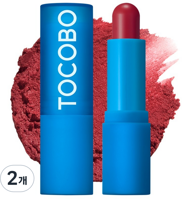 토코보 파우더 크림 립밤, 036 모노 레드, 3.5g, 2개