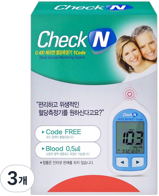 일동제약 체크엔 혈당측정기, G400, 3개