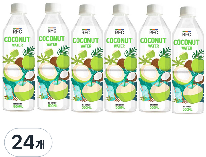 RFC비넛 코코넛 워터 100%, 500ml, 24개