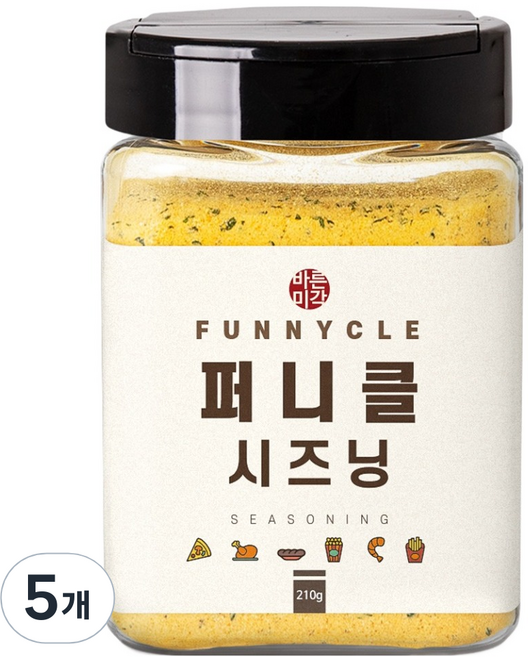 바른미각 퍼니클 시즈닝 가루, 210g, 5개