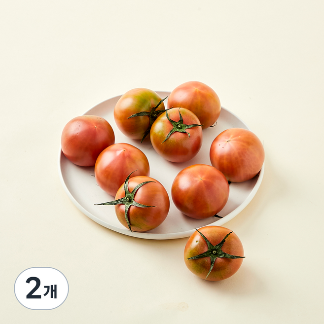 올푸릇 무농약 인증 대저짭짤이 토마토, 500g, 2개
