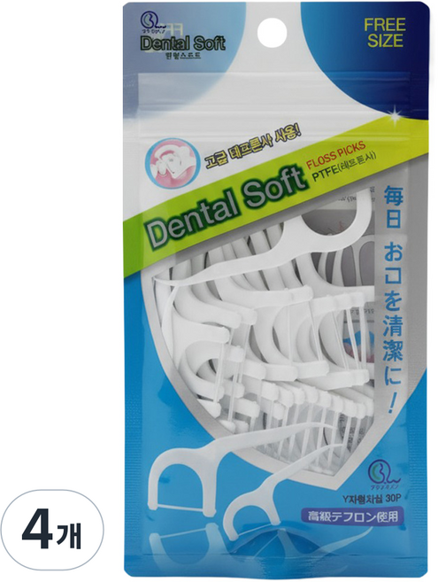 네오 덴탈소프트 y형 치실, 7cm, 1개입, 4개