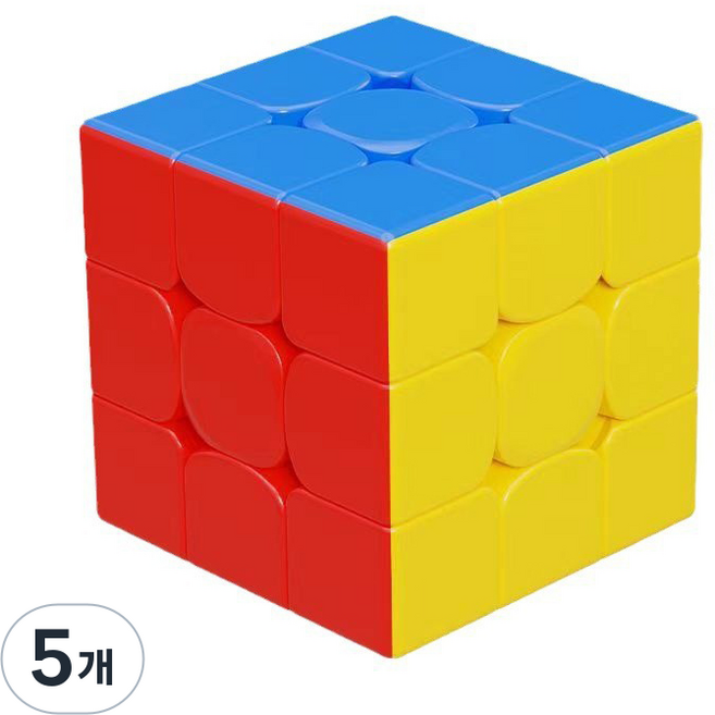 하이제이비 3x3 컬러풀 큐브, 혼합색상, 5개