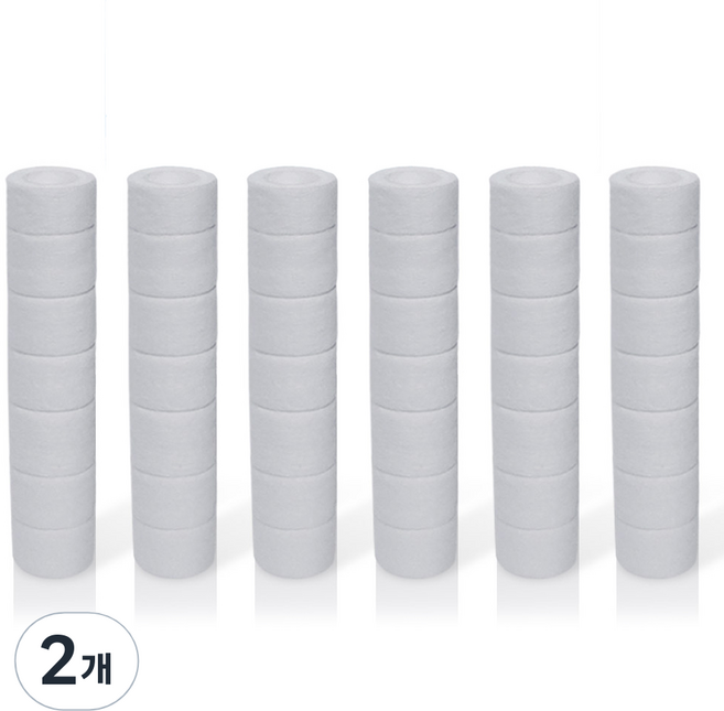 FILTER KLASS Habb3段可調式蓮蓬頭適用除鏽濾芯, 無香, 2個