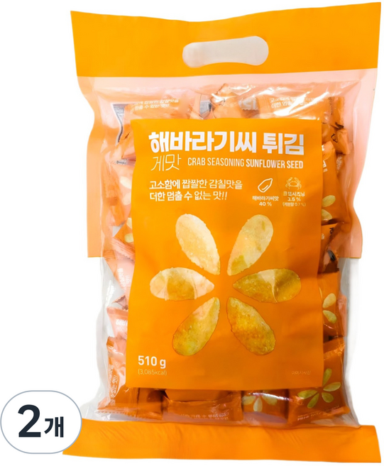 글로브 해바라기씨 튀김 게맛, 2개, 510g