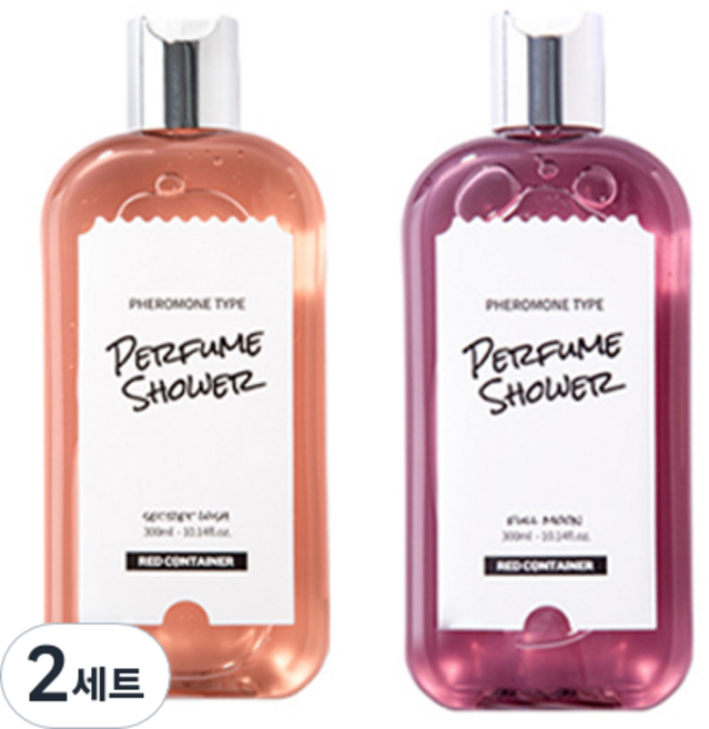 레드컨테이너 페로몬 타입 퍼퓸 샤워젤 풀문 300ml + 시크릿위시 300ml, 2세트