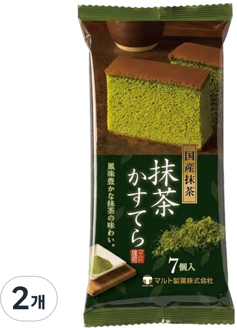 마루토세이카 녹차 카스테라, 170g, 2개