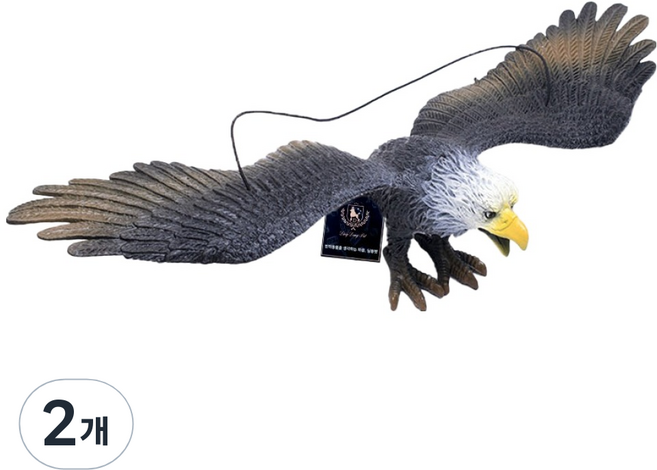 DING DONG PET 驅鳥老鷹模型 深灰色, 2個
