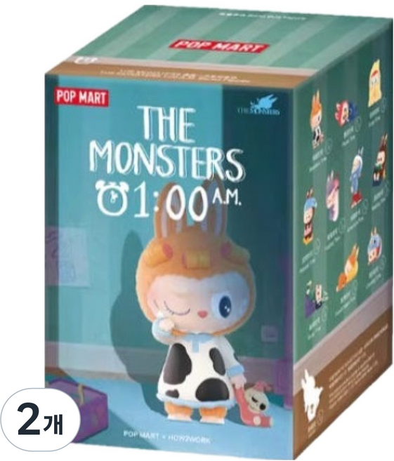 팝마트 더 몬스터즈 새벽 1시 라부부 피규어, 2개