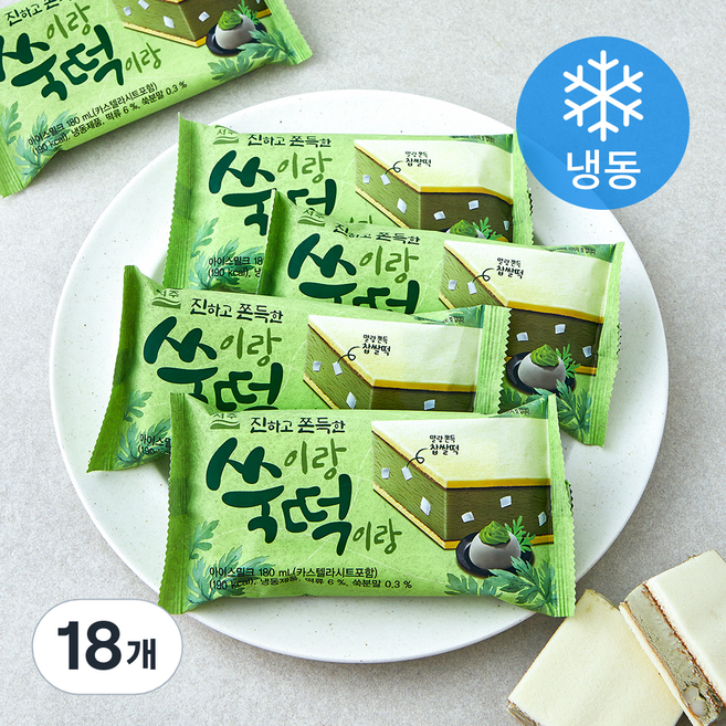 서주 쑥이랑 떡이랑 (냉동), 180ml, 1개입, 18개