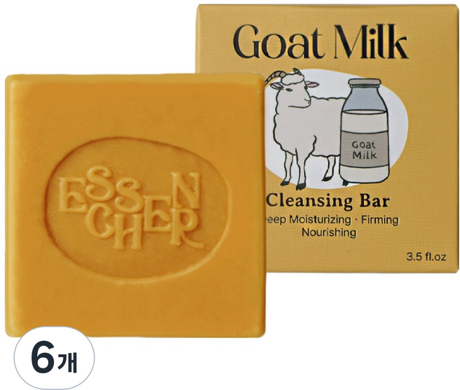 에센시에르 산양유 클렌징 비누, 6개입, 100g