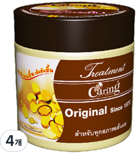 케어링 라오스헤어팩 오리지널 헤어트리트먼트, 250ml, 4개