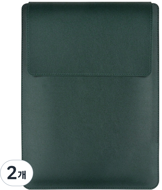 스코코 거치대 맥북 갤럭시북5 프로 360 LG그램 노트북 파우치, 다크그린, 2개