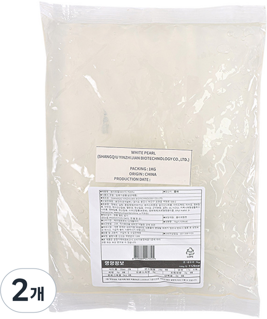 딜라잇가든 화이트펄 곤약분말, 1kg, 2개, 1개입