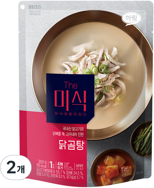 더미식 닭곰탕, 350g, 2개