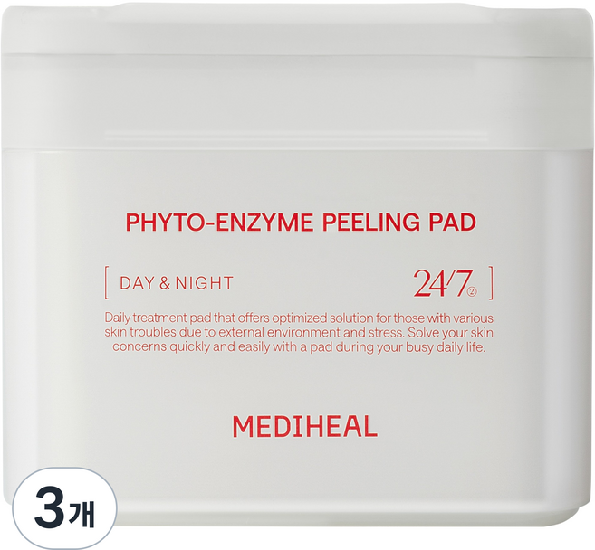 메디힐 피토엔자임 각질 패드, 90매입, 200ml, 3개
