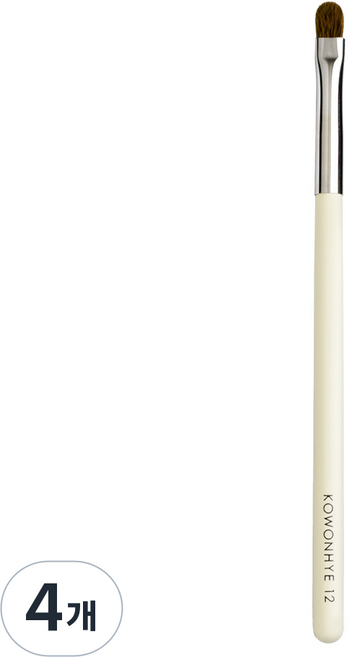 머스테브 고원혜 스몰 섀도우 브러쉬 12, 혼합색상, 4개