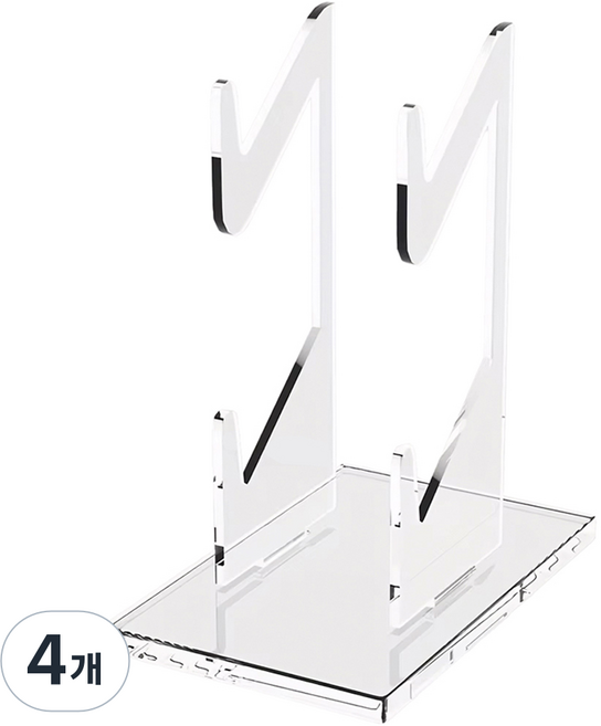 호후 PS5 / PS4 pro 듀얼센스 듀얼쇼크 프로콘 슬림 콘솔정리 컨트롤러 거치대, 투명, 4개