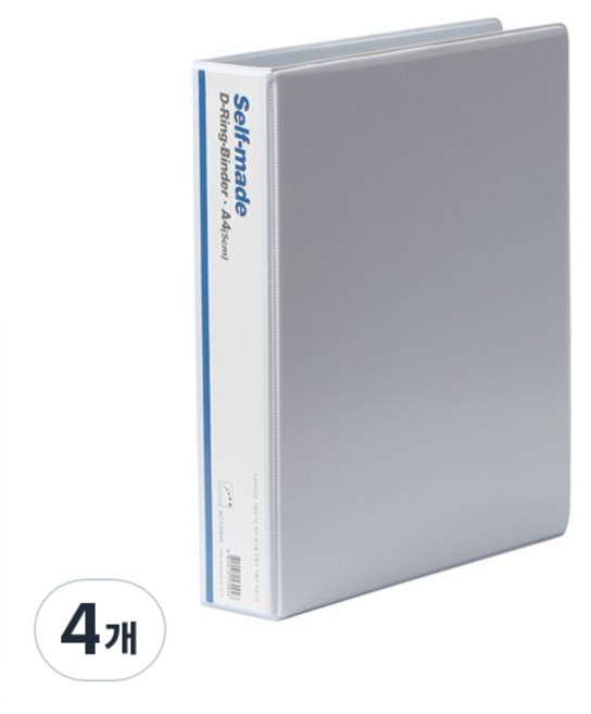 희망사무포인트 3공 D링 바인더 5cm 라벨색상 랜덤, 백색, 4개