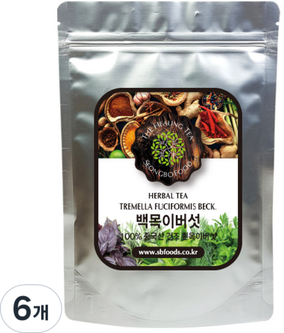 成寶食品 白木耳, 100g, 6個