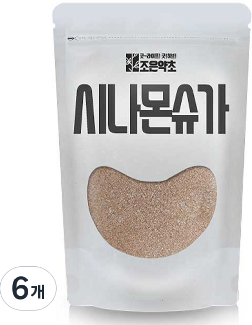 조은약초 시나몬 슈가, 500g, 6개