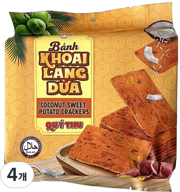 꾸이투 코코넛 고구마 크레커, 125g, 4개