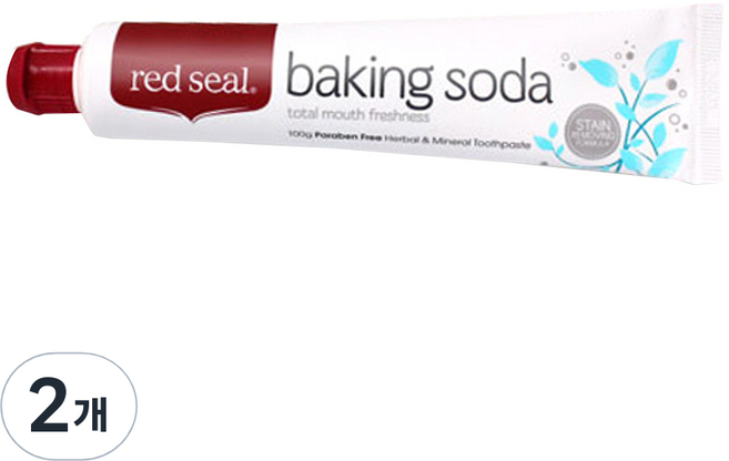 레드씰 베이킹 소다 치약, 100g, 2개