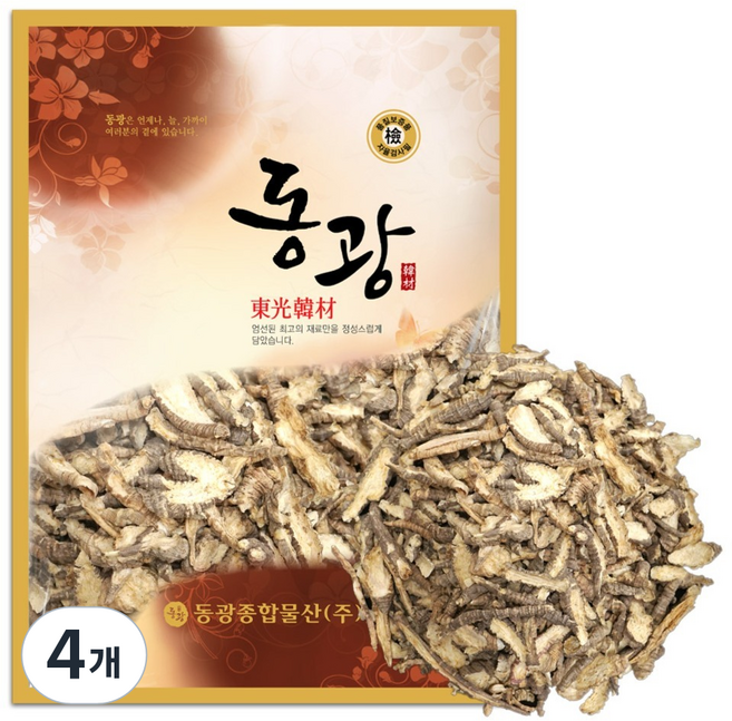 동광한방몰 국내산 3년근 사삼 말린더덕, 4개, 200g