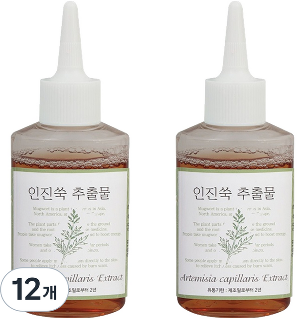 맑을담 인진쑥 추출물 에센스, 50ml, 12개
