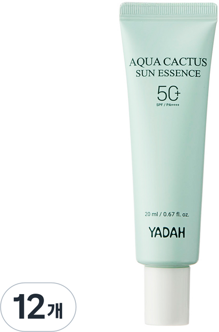 YADAH 水潤仙人掌防曬精華, 20ml, 12個