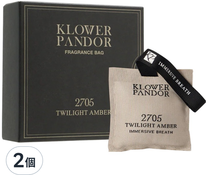 KLOWER PANDOR 空間香氛包 2705, 暮光琥珀, 2個, 19g