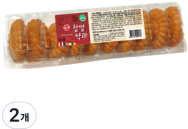 담미정 찹쌀 약과, 400g, 2개