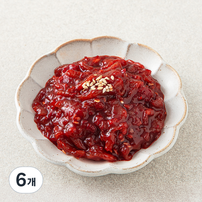 [로켓프레시]천년의젓갈 곰소 가리비젓, 200g, 6개