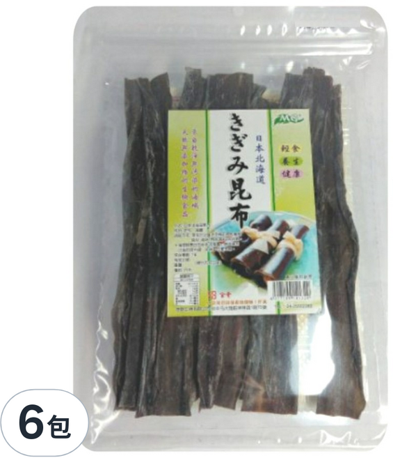 茂格生機 日本北海道昆布, 50g, 6包