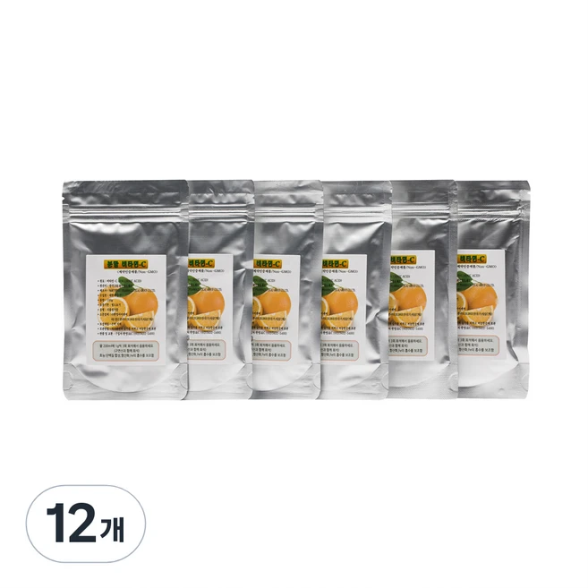 분말비타민-C + 양면 계량스푼, 12개, 100g - 쿠팡