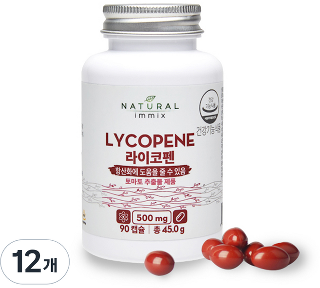 내추럴이믹스 라이코펜, 90정, 12개