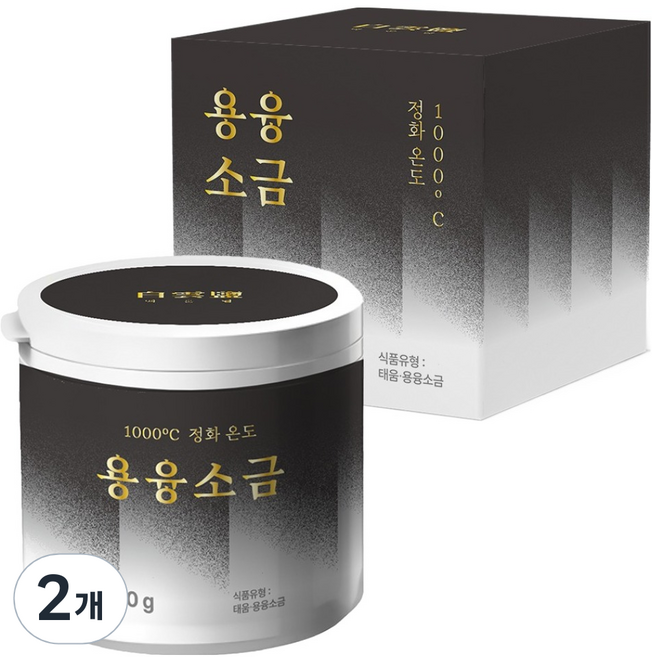 백운염 프리미엄 용융소금, 2개, 500g