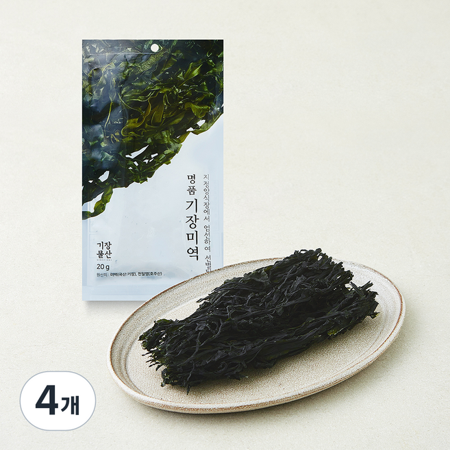 기장물산 주식회사 품질인증 명품 기장 미역, 4개, 20g