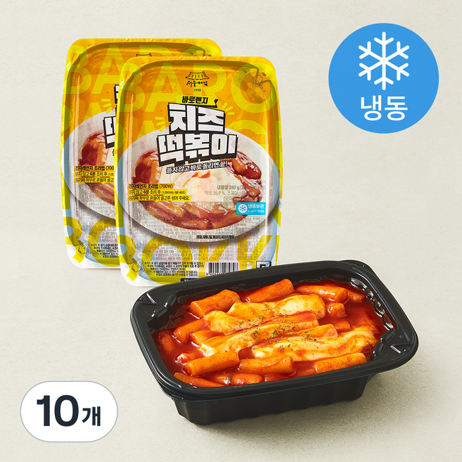 서울마님죽 바로렌지 치즈떡볶이 (냉동), 280g, 10개