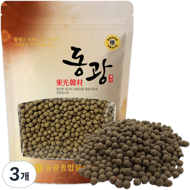동광한방몰 국내산 인진쑥환, 3개, 500g