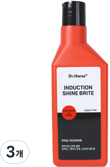 말표 인덕션 샤인브라이트 상판 청소 광택코팅제, 3개, 380ml