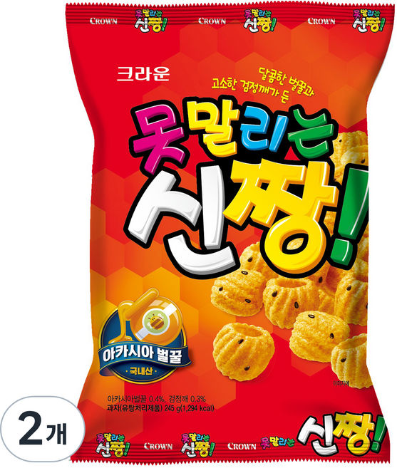 못말리는신짱 스낵, 245g, 2개