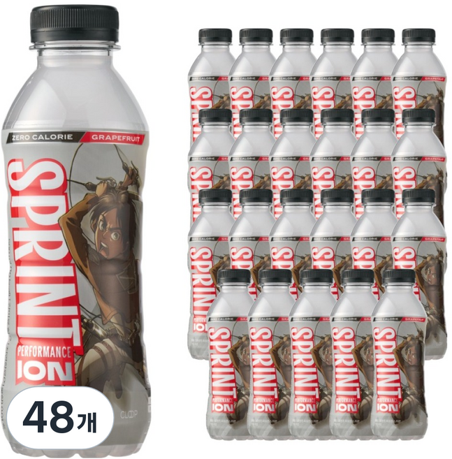 클룹 스프린트 진격의거인 제로 이온음료 자몽, 48개, 500ml
